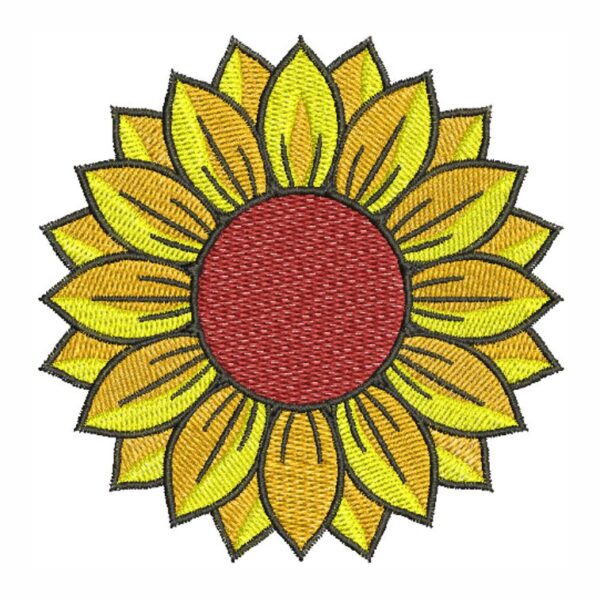 Matriz de bordado Girassol 0001flor