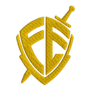Matriz de bordado Fé Escudo 0002evg