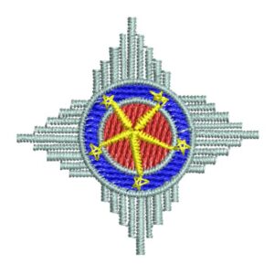 Matriz de bordado Estrela Tenente Sargento Militar 0002mil