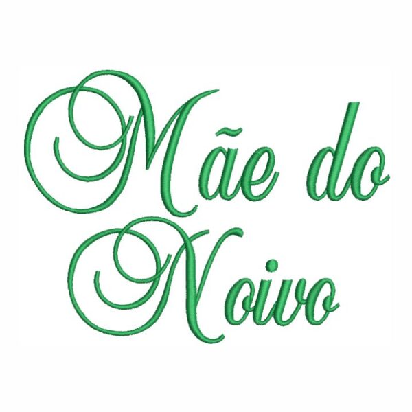 Matriz de bordado Mãe do Noivo nome para roupão 0003nm