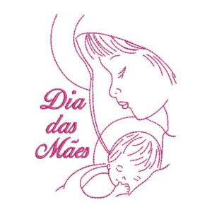 Matriz de bordado Feliz Dia das Mães 0005ddm