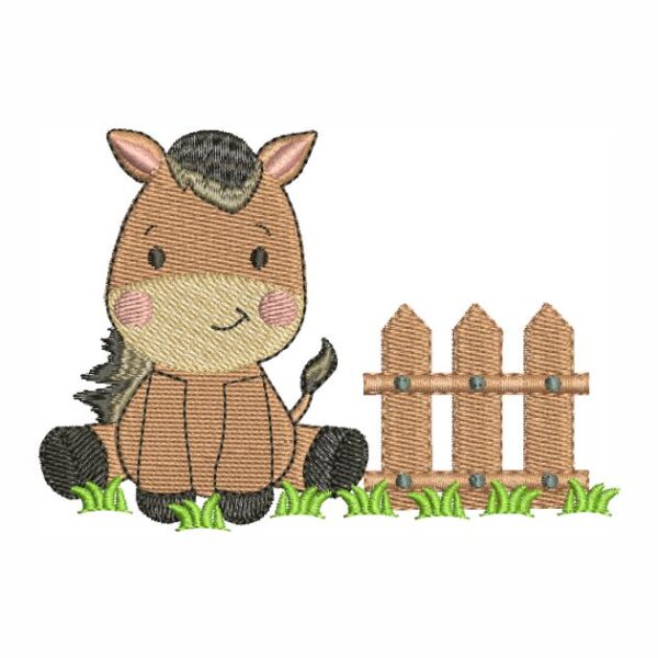 Matriz de bordado Cavalinho fazendinha cavalo 0006int