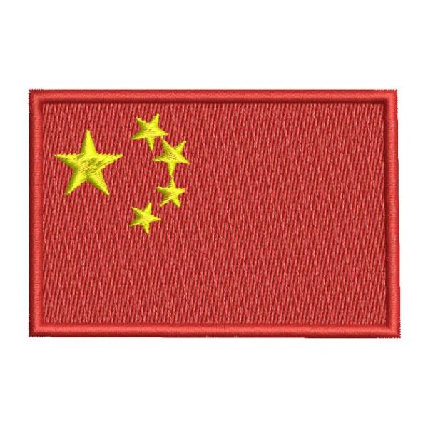Matriz de bordado Bandeira da China 0007bpa