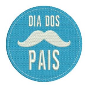 Matriz de bordado Dia dos Pais Bigode 0015ddp