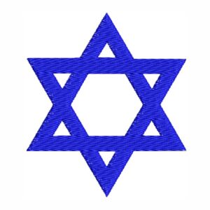Matriz de bordado Estrela de Israel 0020evg