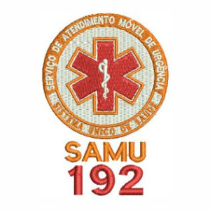 Matriz de bordado SAMU - Serviço de Atendimento Móvel de Urgência - Sistema Único de Saúde 0022orp