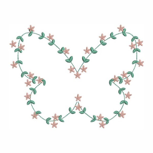 Matriz de bordado Flor de Borboleta 0026bra