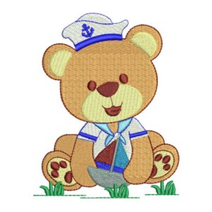 Matriz de bordado Ursinho marinheiro urso marinheiro 0026int