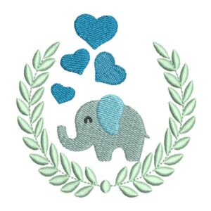 Matriz de bordado Elefantinho elefante 0037int