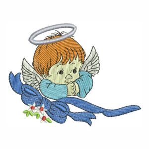 Matriz de bordado Anjinho rezando anjo orando 0056int