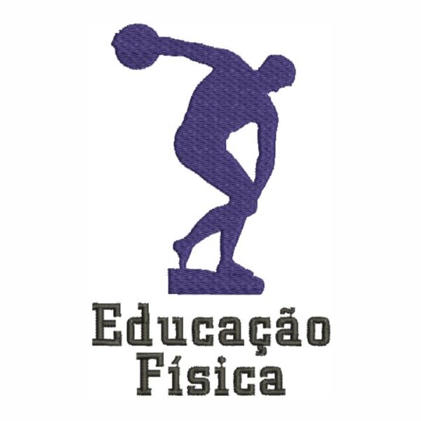 Matriz de bordado Educação Física símbolo 0059curuni