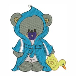 Matriz de bordado Ursinho de roupão urso de roupao 0069int
