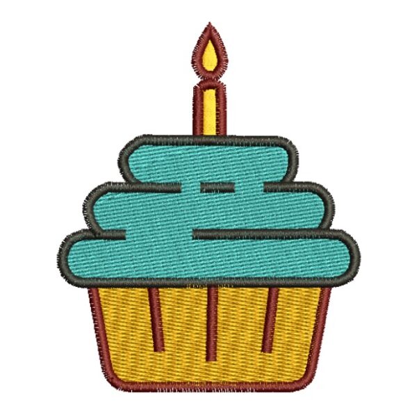 Matriz de bordado Cupcake Bolinho 0084diver