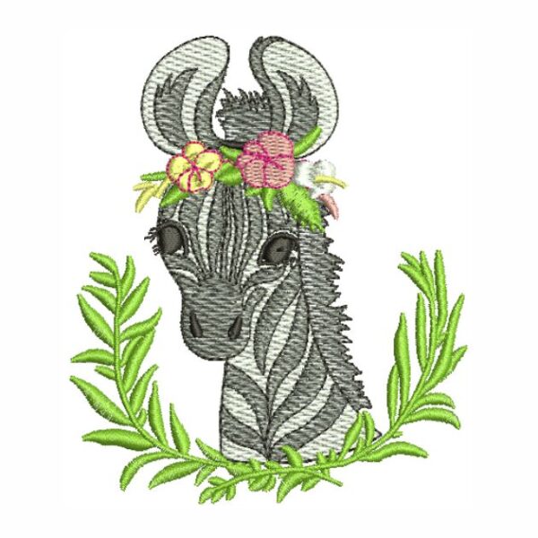 Matriz de bordado Safari zebra zebrinha 0109int