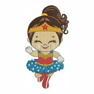 Matriz de bordado Mulher Maravilha Baby heroína 0018sh