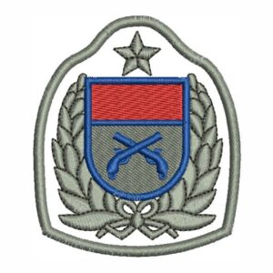 Matriz de bordado Divisa militar 0027mil