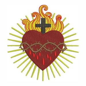 Matriz de bordado Sagrado Coração de Jesus 0039cato