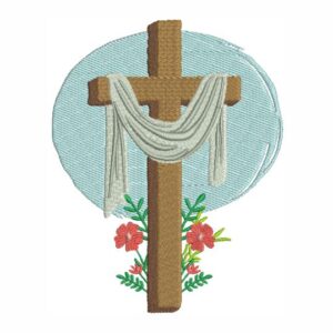 Matriz de bordado Cruz Jesus 0040cato