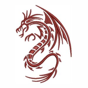 Matriz de bordado Dragão Shotokan (松涛館?) xotocã 0055diver