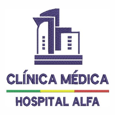 Matriz de bordado Clínica Médica Hospital Alfa 0086LUC Matriz para bordado Clínica Médica Hospital Alfa 0086LUC