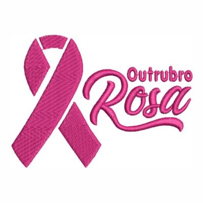 Matriz de bordado Outubro Rosa Matriz para bordado Outubro Rosa