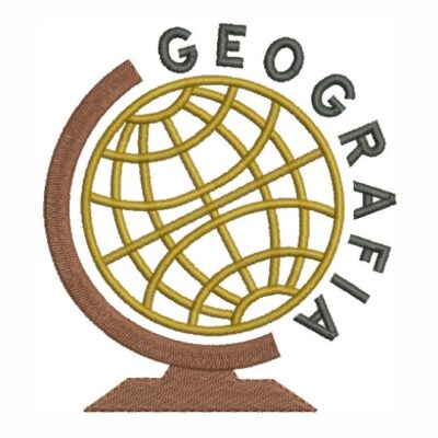 Matriz de bordado Geografia símbolo, matriz de bordado logomarca geografia, matriz geografia, matriz para bordar geografia profissões, matriz de bordado símbolo de geografia